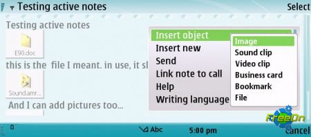 Active Notes v1.0  Symbian OS 9.x S60