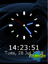 flash clock screensaver
