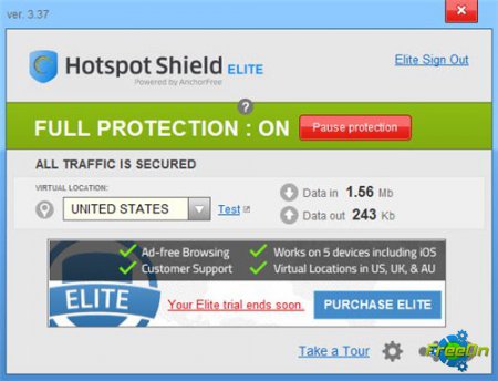 Hotspot Shield Elite v3.37 -     